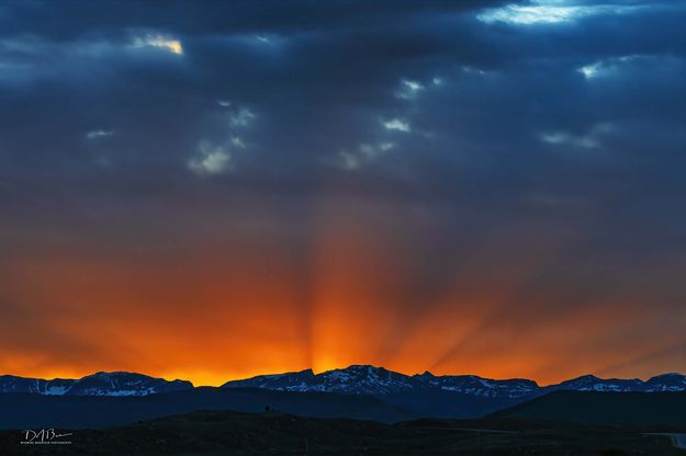 Sunrise Rays. Photo by Dave Bell.