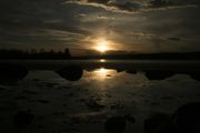 Sun Reflection In Fremont Lake. Photo by Dave Bell.