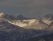 Gannett Peak (2nd from left). Photo by Dave Bell.