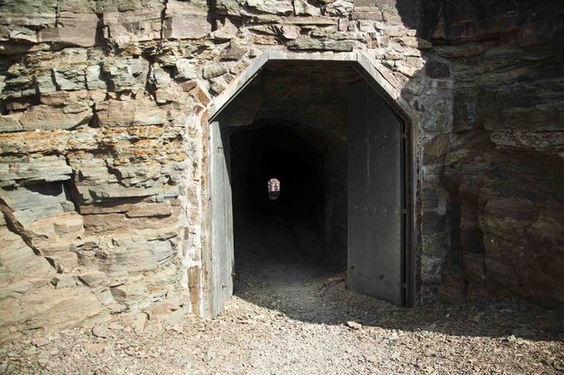 Ptarmigan Tunnel--South Doors. Photo by Dave Bell.