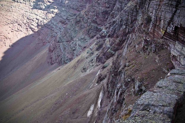 Belly River Trail Rapidly Descending From North Tunnel Entrance. Photo by Dave Bell.