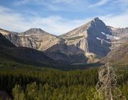 Mt. Gould Towers Above Grinnell Glacier Cirque. Photo by Dave Bell.