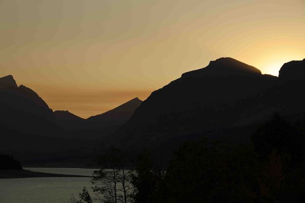 Lake Sherburne Sunset. Photo by Dave Bell.