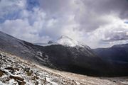 Rising Wolf Mountain Above Upper Two Medicine Lake. Photo by Dave Bell.