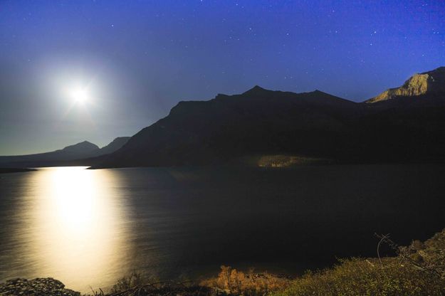 St. Mary's Lake Moon Rise. Photo by Dave Bell.