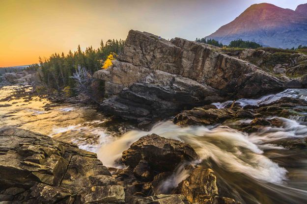 Swiftcurrent Falls. Photo by Dave Bell.