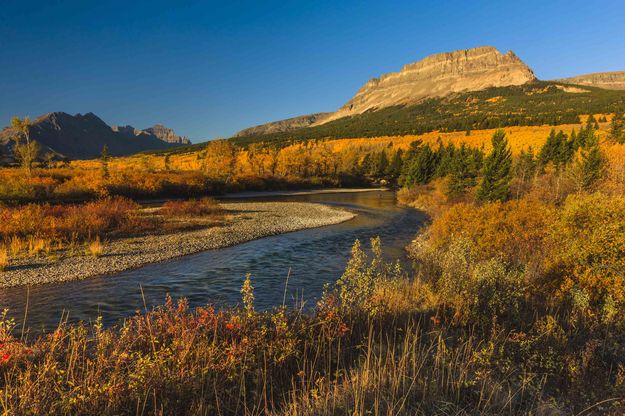 St. Mary River At St. Mary. Photo by Dave Bell.