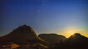 Moonrise At Logan Pass. Photo by Dave Bell.