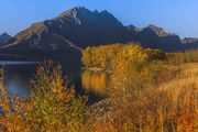 Golden St. Mary Lake Sunrise. Photo by Dave Bell.