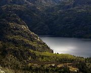 Sunlight On Cliffs and Fremont Lake. Photo by Dave Bell.