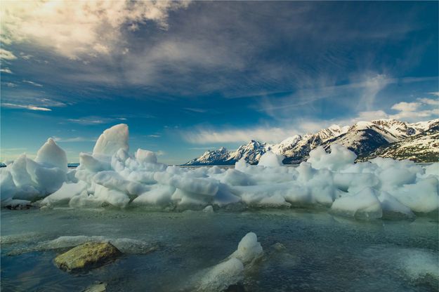 Jackson Lake Ice. Photo by Dave Bell.