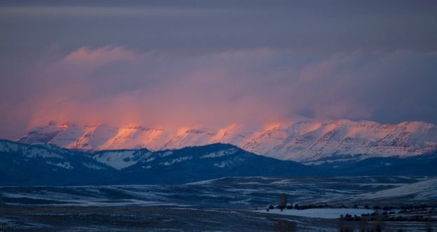 Last Light On The Sawtooth. Photo by Dave Bell.