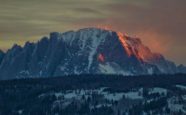 First Light--Strong Winds!. Photo by Dave Bell.