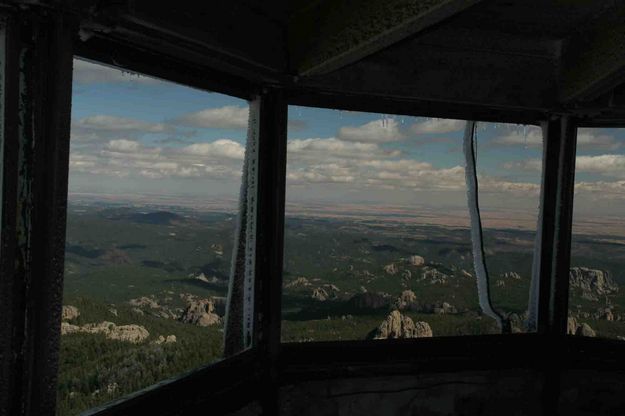 View From Harney Peak Fire Tower And Hoar Frost. Photo by Dave Bell.