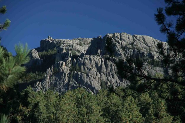 Harney Peak In Late Afternoon Sun From Trailhead. Photo by Dave Bell.