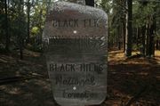 Black Elk Wilderness Sign and Snow. Photo by Dave Bell.