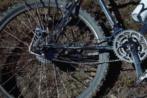 Rear Derailleur Disaster. Photo by Dave Bell.