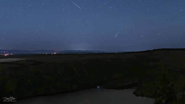 Busy Night Sky With Comet Lemmon. Photo by Dave Bell.