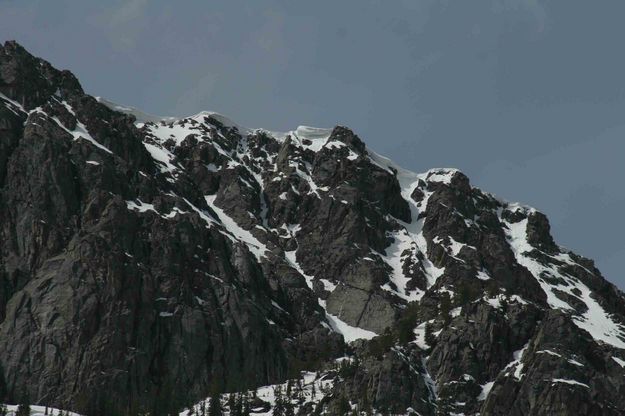 Cornices On Battleship Mountain. Photo by Dave Bell.