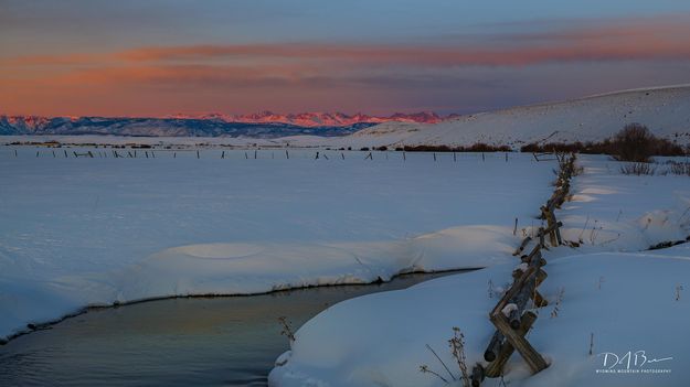 Wind River Range Sunset Alpenglow. Photo by Dave Bell.