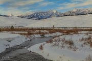 Hoback River And Gros Ventre Peaks. Photo by Dave Bell.