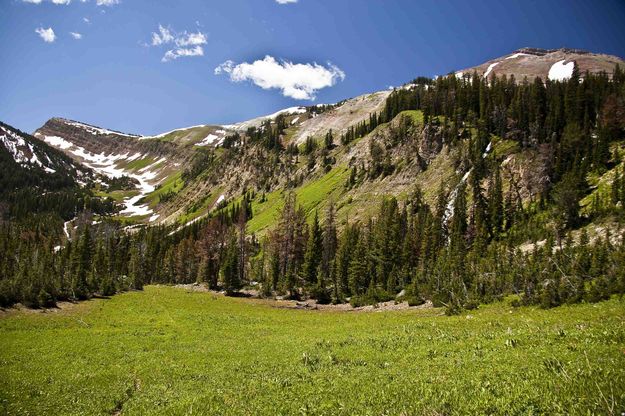 Hoback Peak (r). Photo by Dave Bell.