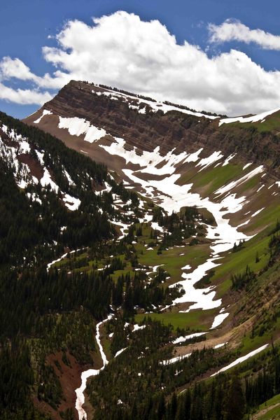 Unnamed 10,585' Peak On Shoulder of Hoback Peak. Photo by Dave Bell.