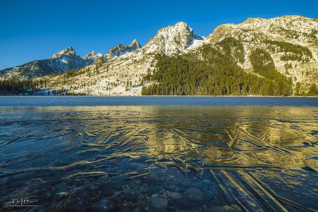 Fresh Ice On String Lake. Photo by Dave Bell.