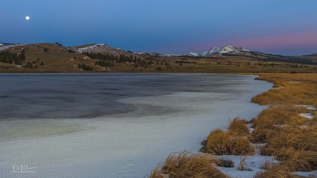 Full Moon-Swan Lake--Electric Peak. Photo by Dave Bell.