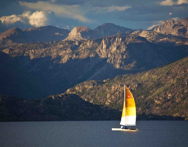 Late Summer Sailing On Fremont Lake. Photo by Dave Bell.