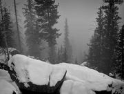 Foggy And Snowy Upper Overlook. Photo by Dave Bell.