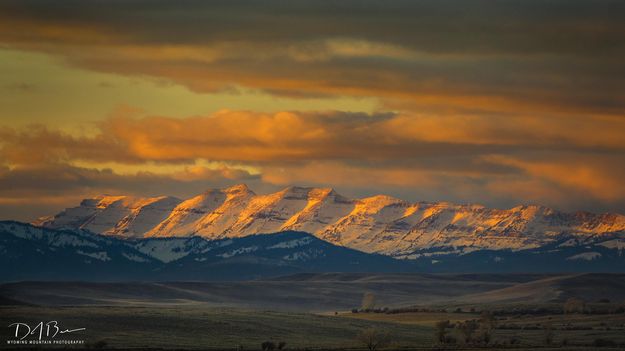 Sunsetting Light On The Sawtooth Flatirons. Photo by Dave Bell.