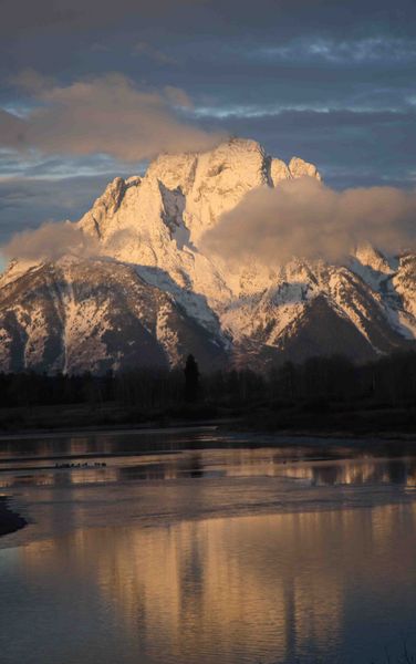 Mt. Moran Sunrise. Photo by Dave Bell.