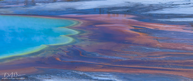 Grand Prismatic Heat Loving Microbes. Photo by Dave Bell.