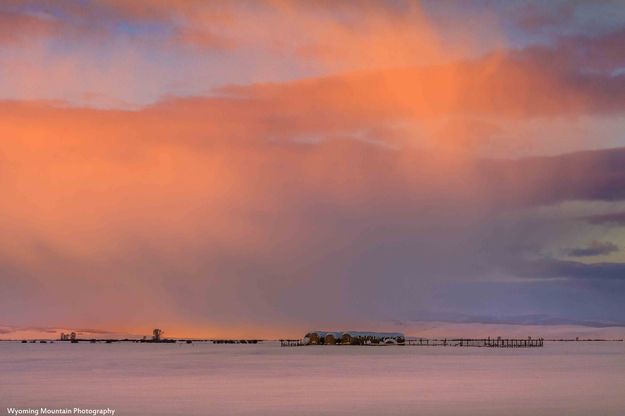 Sunset Snow Squall. Photo by Dave Bell.