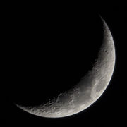 Moon Waxing At 19 Percent. Photo by Dave Bell.