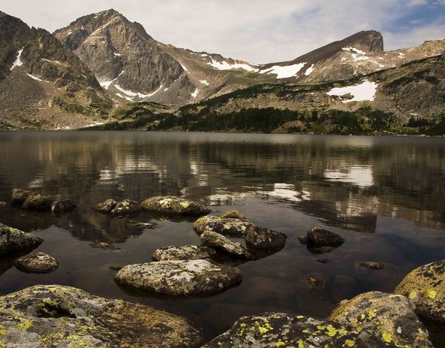 Reflections In Washakie Lake. Photo by Dave Bell.