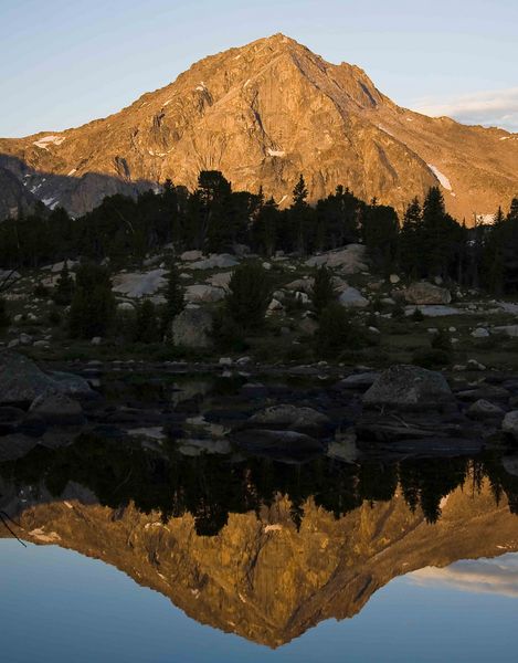 Mt. Washakie Sunrise Reflection. Photo by Dave Bell.