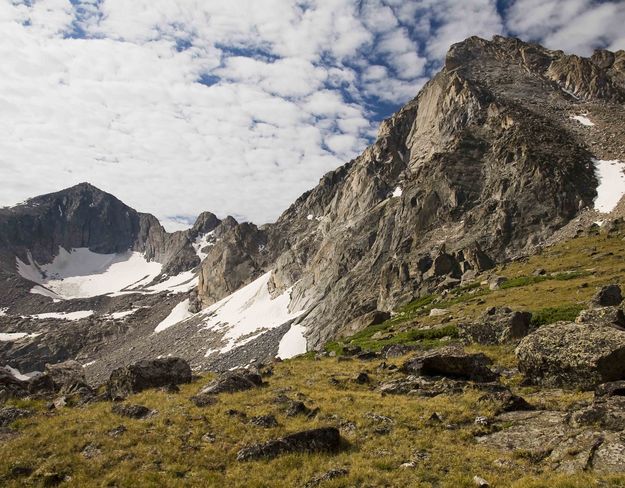 Mt. Washakie And Unnamed 12,335' Peak. Photo by Dave Bell.