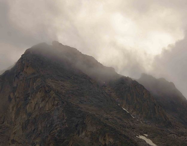 After Storm Fog On Mt. Washakie. Photo by Dave Bell.