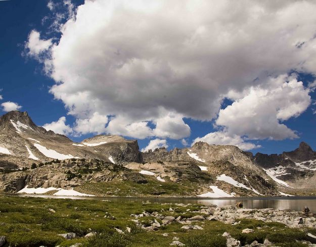 Peaks Above Baptiste Lake. Photo by Dave Bell.