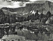 Mountain Scene In Black and White. Photo by Dave Bell.