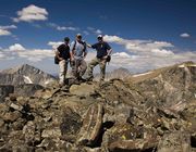 Atop 12,193' Bernard Peak. Photo by Dave Bell.