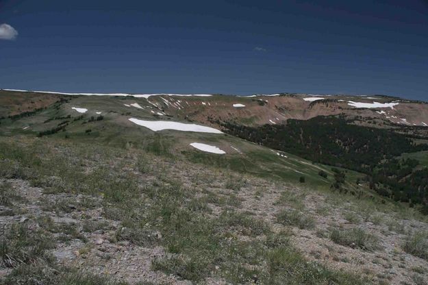 Ridge Line West Of Lunch Creek Meadows. Photo by Dave Bell.