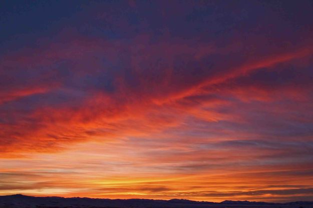 Pinedale Sunset-Jan 26, 2011. Photo by Dave Bell.