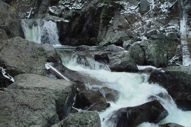 New Fork River Falls Near Trail Crossing. Photo by Dave Bell.