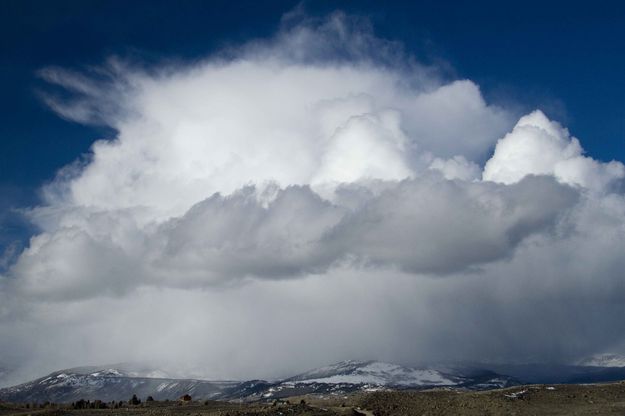 Giant Snowsquall Atop Wind River Range. Photo by Dave Bell.
