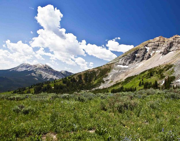 Flank of McDougal To Triple Peak. Photo by Dave Bell.