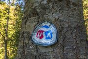 Wyoming Range National Recreation Trail Marker. Photo by Dave Bell.