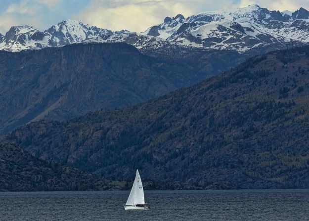 Lone Sailboat. Photo by Dave Bell.